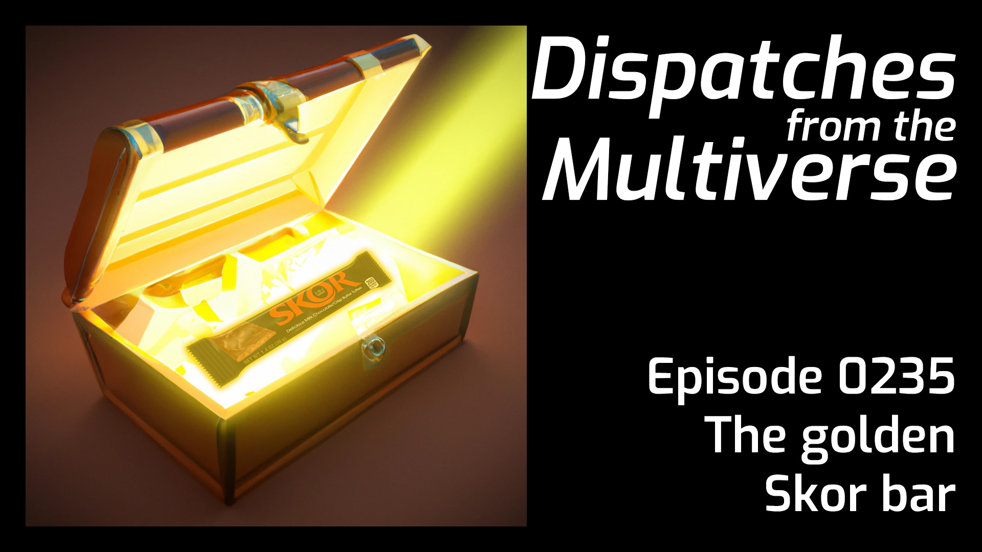 Episode 235: The golden Skor bar – Dispatches from the Multiverse